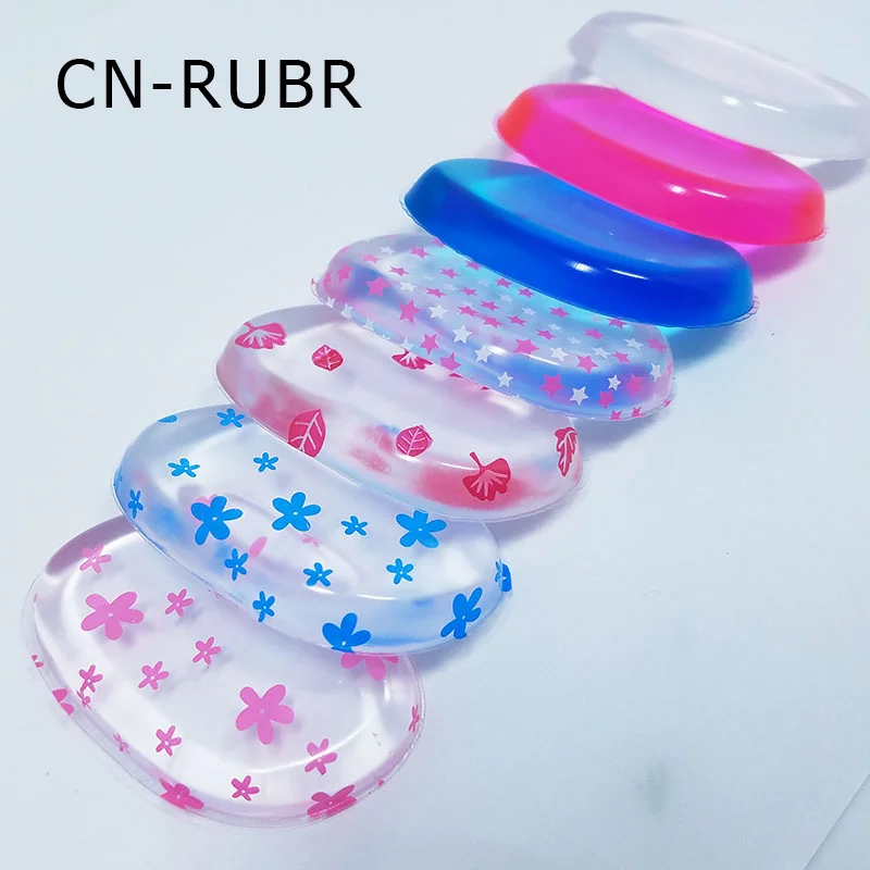 CN RUBR Silicone Makeup Powder Puff Ellipse Jelly Cosmetic Puff Sponge