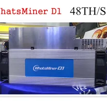 Новейший Майнер Asic DCR WhatsMiner D1 48TH/S с БП лучше, чем Antminer DR3 Z9 Mini S9 S9j Innosilicon A9 FFMINER