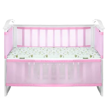 

New Arrival Baby Solid Print Crib Bumper Protection Supplies Crib Enclosure Polyester Fiber Sandwich 2 Pieces