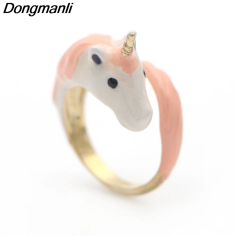 M58 Dongmanli Trendy Vintage Jewelry Adjustable Rings Cute Retro horse Ring For Women Men Gift Punk Jewelry