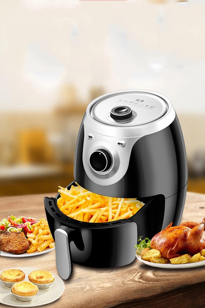 

220V Multifunctional Electric Air Fryer Oil Free French Fries Machine Intelligent Smokeless Fryer EU/AU/UK/US Plug