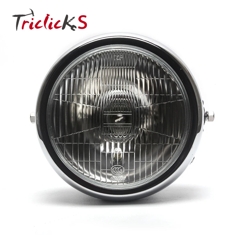 Triclicks Phare Led Pour Yamaha Ybr125 Ybr 3500 0213, 7 Pouces, 60w