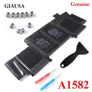 GIAUSA Genuine A1582 battery for macbook pro 13'' A1502 battery 2015 retina 74.9wh Free Tools Base Screws 1