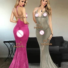 Нижнее белье, сексуальное, эротическое, сексуальное, ночная сорочка, блестящее, открытая спина, нижнее белье, костюм, Кукольное платье, W098