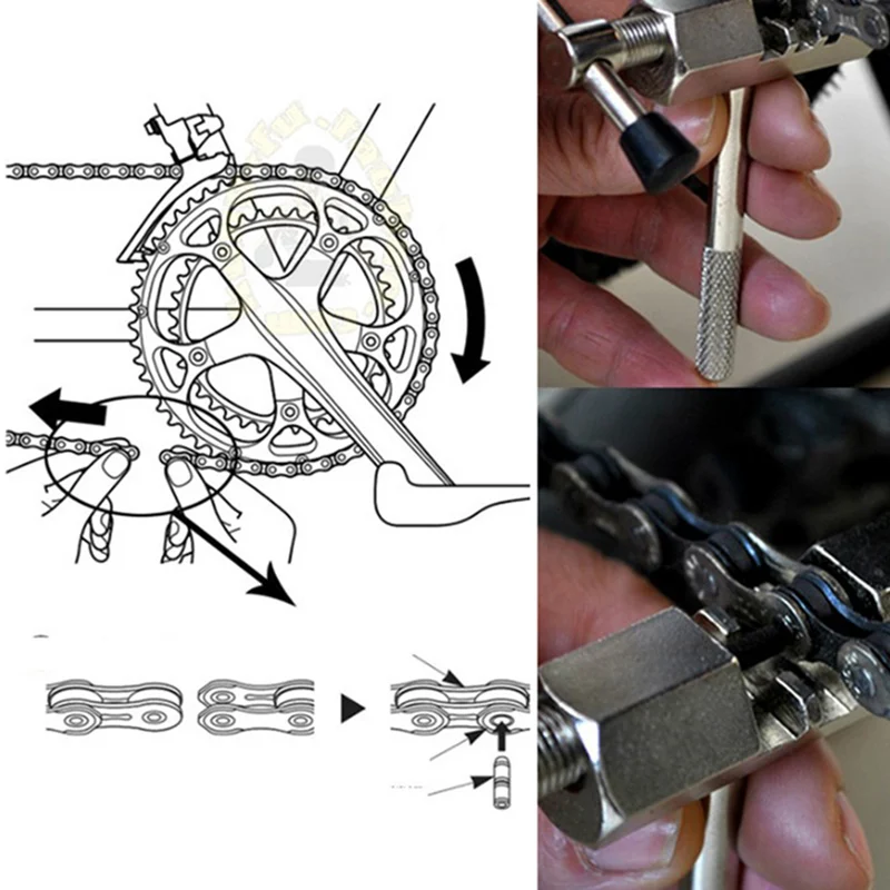Наборы инструментов для ремонта велосипеда MTB дорожный велосипед цепной резак кронштейн приспособление для снятия маховика рукоятки Съемник гаечный ключ инструменты для обслуживания RR7304