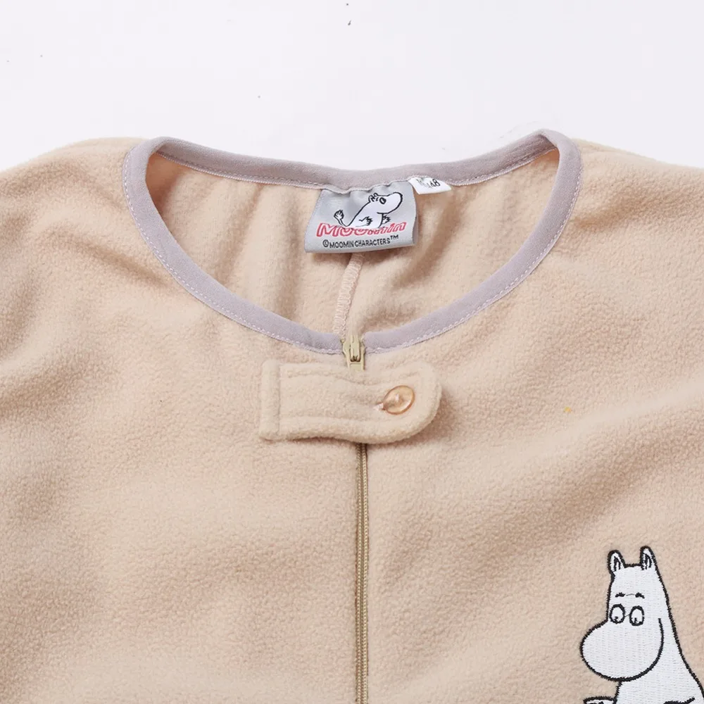 Moomin 2018 весенний флисовый комбинезон для помещений moomin с длинным рукавом розовый