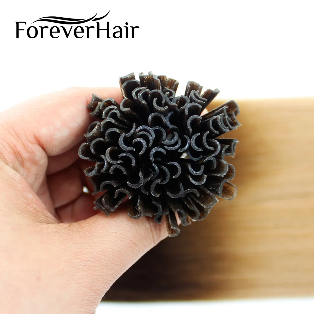 FOREVER HAIR 0 8 г/локон 16 &quot18&quot 20 &quotRemy Nail U Tip Наращивание волос два тона Ombre цвет # T4/27