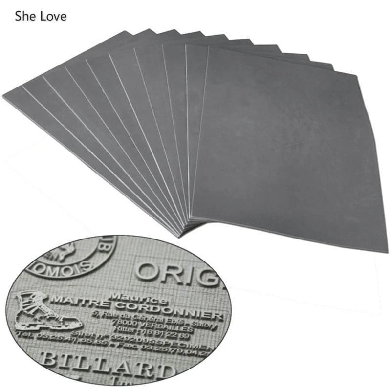 

She Love A4 297x210x2.3mm Oil Abrasion Resistance Precise Laser Rubber Sheet Pad For Laser Engraving Machine Making Sealer Stamp
