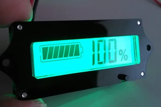 

8-65v LCD battery capcity indicator with switch for lead acid and lithium battery coulombmeter & voltmeter scooter ebike parts