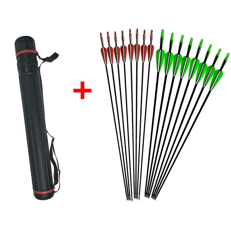 Buy 12pcs 31 inch Arrow 6mm Glass Fiber Arrow And 1pc