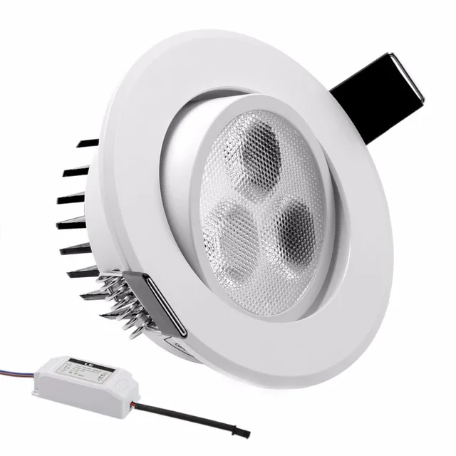 Le 3w 3 Inch Led Recessed Ceiling Light Paint White Frame Le 3w 3 Inch Led Recessed Ceiling Light Paint White Frame Spotlights Lighting Bedroom Lamp