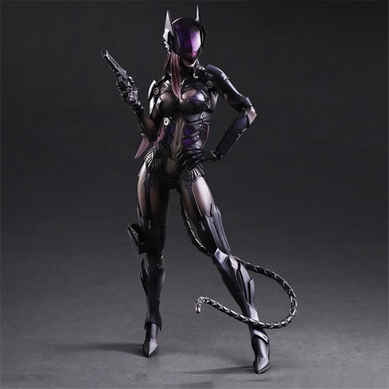 Play Arts PA DC Super Hero фигурка Женщина-кошка Бэтмен серия Селина Кайл игрушка кукла 25 см