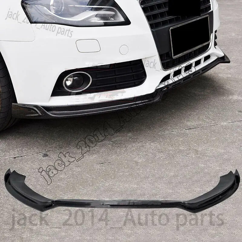 

Real Carbon fiber Front Bumper Lip Fit for Audi A4 B8 Sedan 2009 2010 2011 2012
