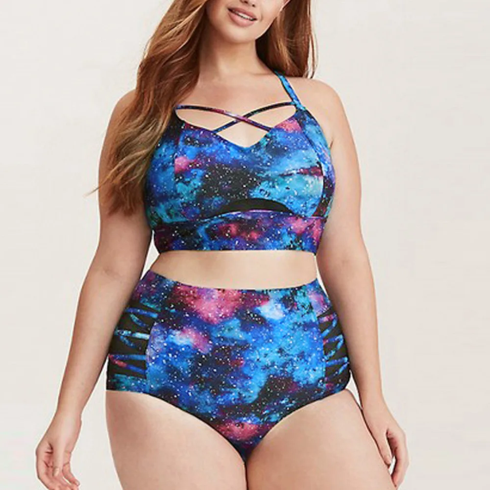 

2019 Sexy Bikinis Women Plus Size Sexy Print Bikini Set Brazilian Swimwear Beachwear Swimsuit Swimwear Female Brazilian Bikini 5