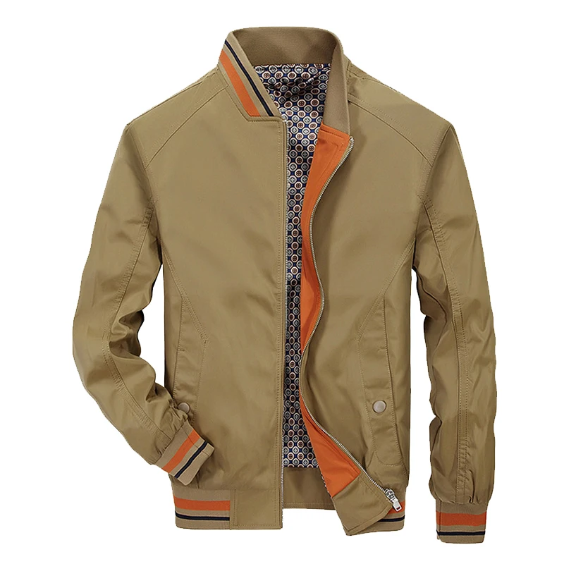 

Brand Clothing Mens Spring Jacket 2019 New Mens Bomber Jackets Casual Fashion Stand Collar Slim Fit veste homme Thin Coat Male