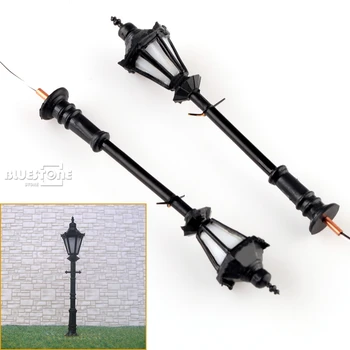 

10 x LED Park lanterns Street lamp Model 1:100 scale Model light railway Gauge HO/OO