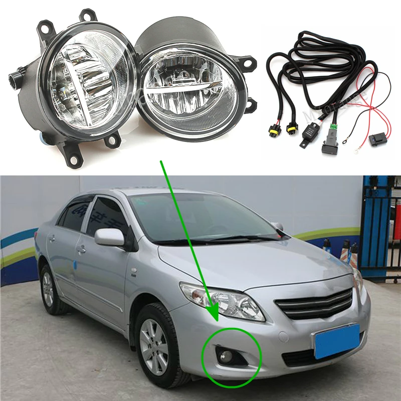 Fog Lights 2pcs led For Toyota Corolla Avensis Camry Ractis Verso RAV 4 2003 2014 Fog