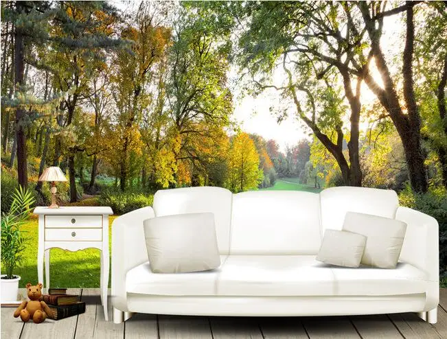 

3d wallpaper custom mural non-woven 3d room wallpaper 3d Sunlight forest of trees paintings murals photo 3d wall mural wallpaper
