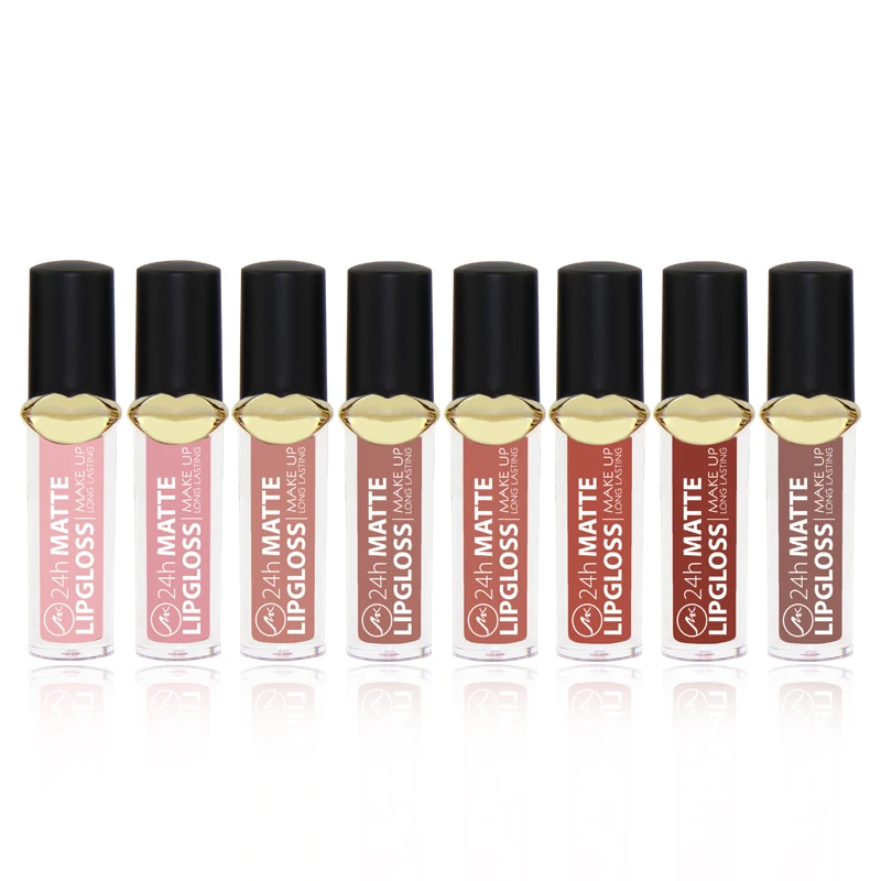 MK Brand Matte 8 Nude Colors Liquid Lipstick Makeup Matte
