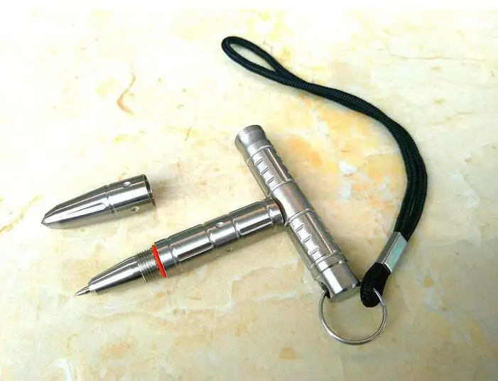 Stainless Steel Portable Keychain Tactical Pen Tungsten Steel Self Defense Tool