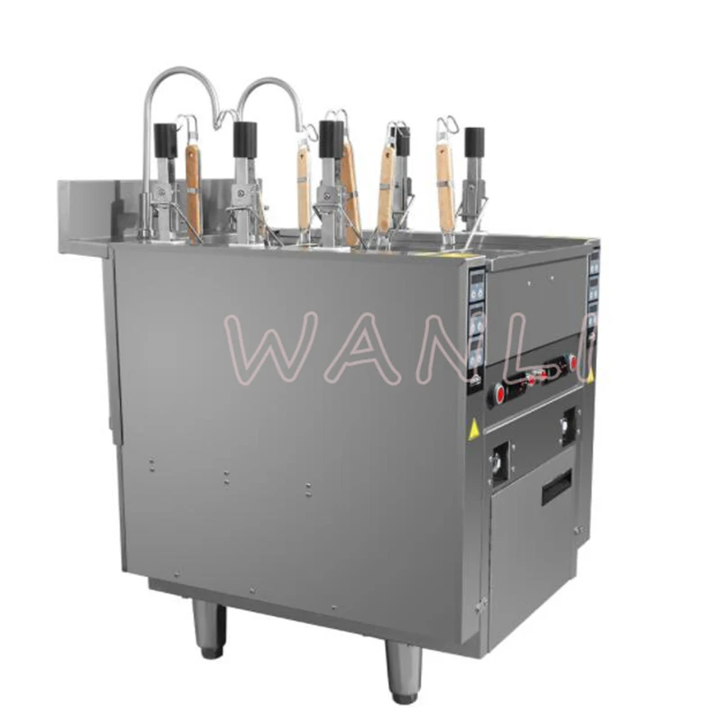 

220V 12KW 3-head Noodle Cooking Machine Automatic Lifting Vertical Commercial Desktop Cooking Noodle Restaurant Catering