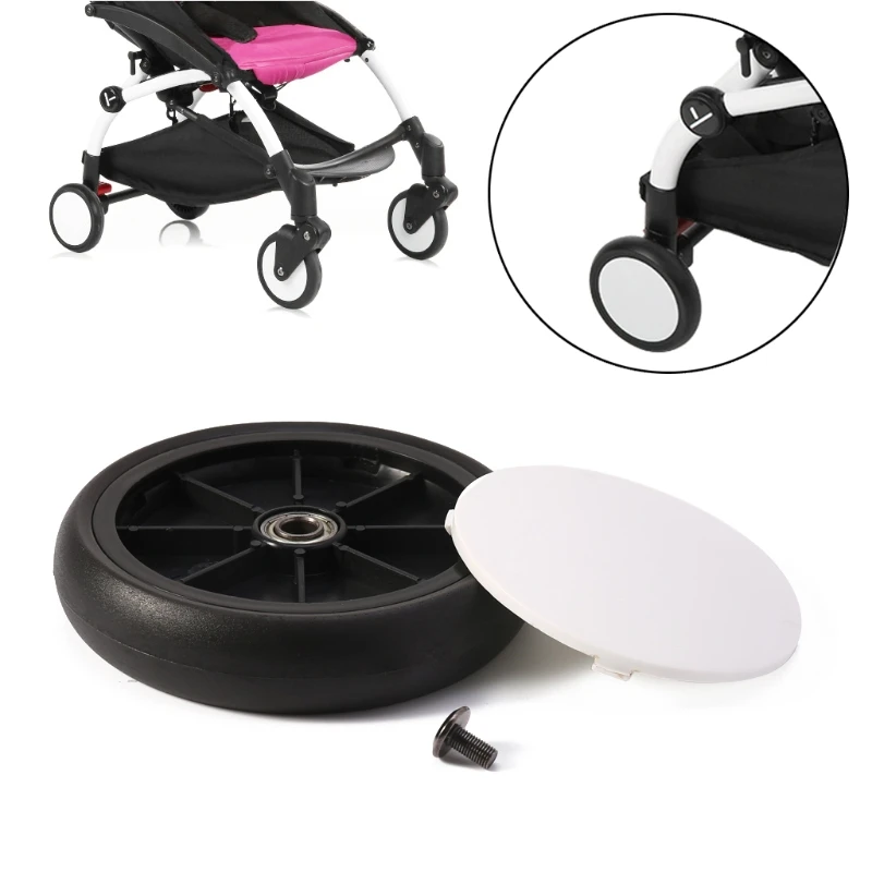 Baby Strollers Front/Rear Wheels Pushchair Back Rubber Wheel Kids Yoya Pram Stroller Accessories For with tools Stroller Wheel baby stroller accessories deals	