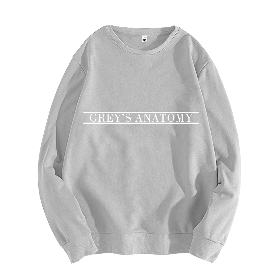 2019 GREY'S ANATOMY Sweatshirt Unisex Sweatshirt Moletom Do Tumblr Pullovers Casual Tops Greys Anat