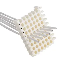 Инструмент для расчесывания кабеля, инструмент для сортировки сетевого кабеля, 6*8 матричное отверстие, многоразовый кабельный комод, БЕЛЫЙ КАБЕЛЬНЫЙ гребень для компьютерной комнаты