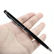 1pcs Fine Point Stylus Capacitive Touch Microfiber Stylus Pen Touch For ipad for iphone, Black ink Ballpoint Pen for Xiaomi etc