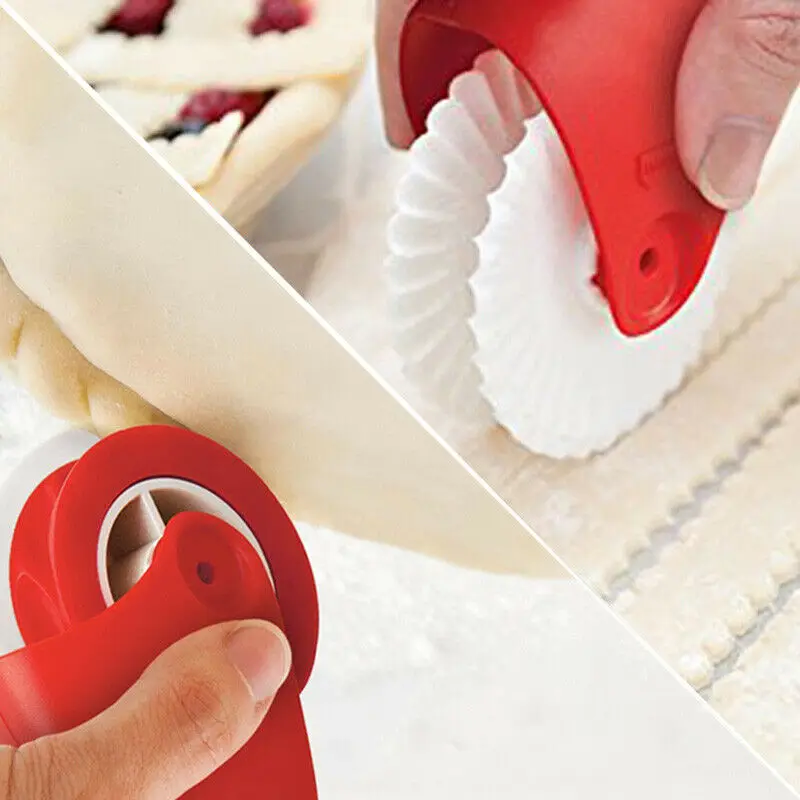 

Pizza Pastry Roller Pastry Pie Lattice Cutter Pastry Tool Decor Cutter Plastic Wheel Roller Kitchen Baking Pastry Tool