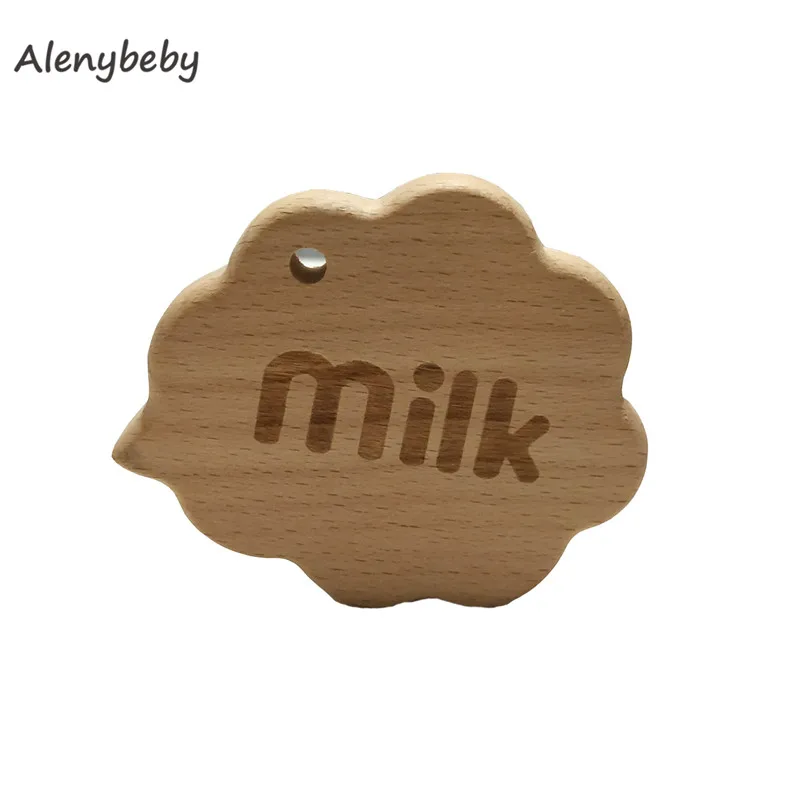 1pcs BPA FREE Natural Wood Teether Cartoon Animal Shape Wooden Baby Teether Toy Safe New baby Teething Toys Baby Shower Gift - Цвет: 177