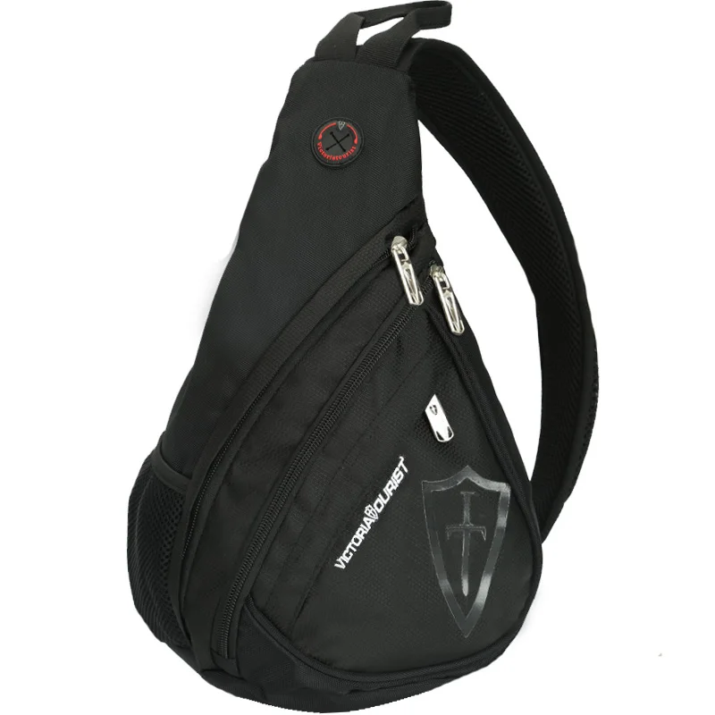 sacolas de nylon crossbody para Color : Black