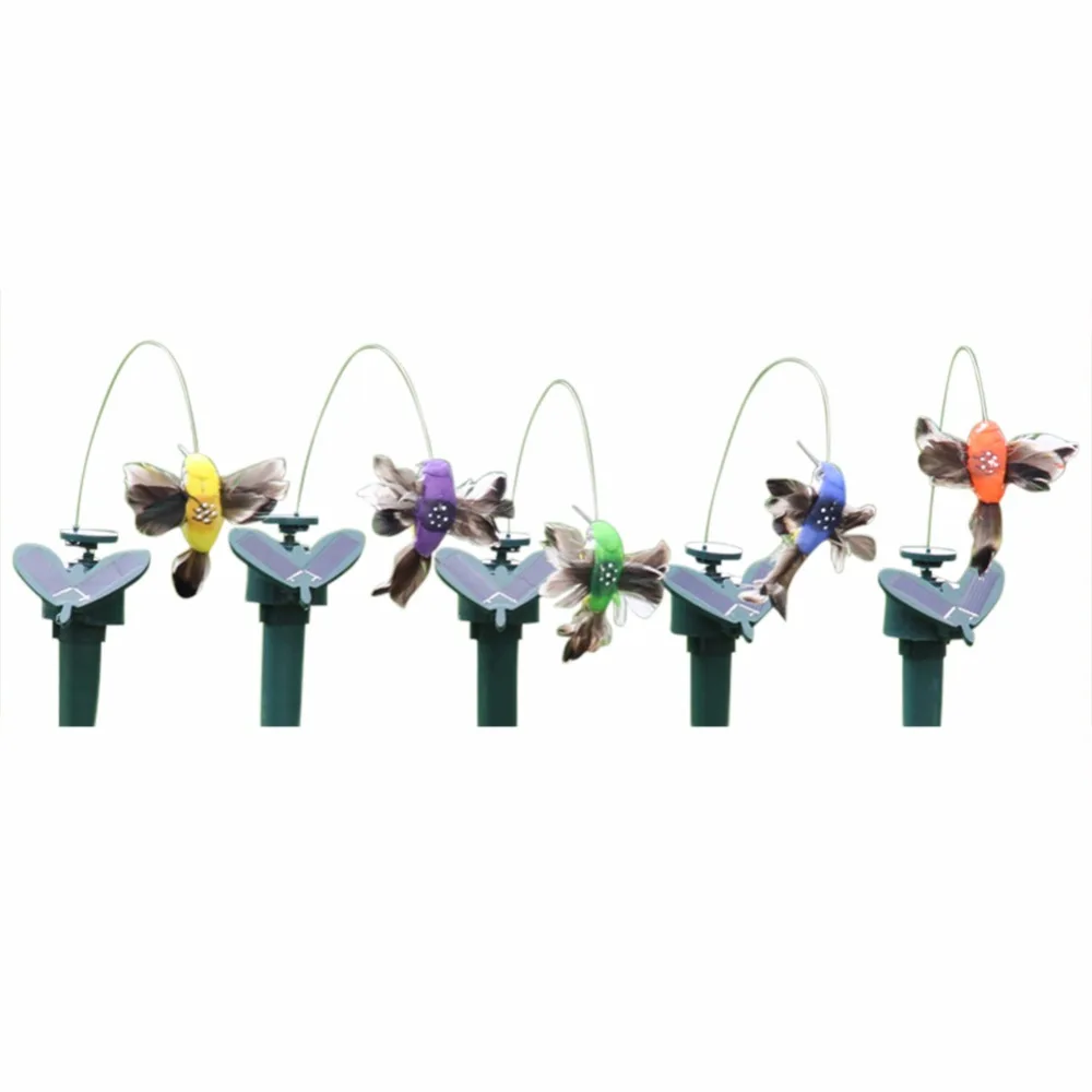 

Solar Butterfly Hummingbird Gardening Idyllic Toy Fly Simulation Butterfly Solar Feather Hummingbird Coloring Random