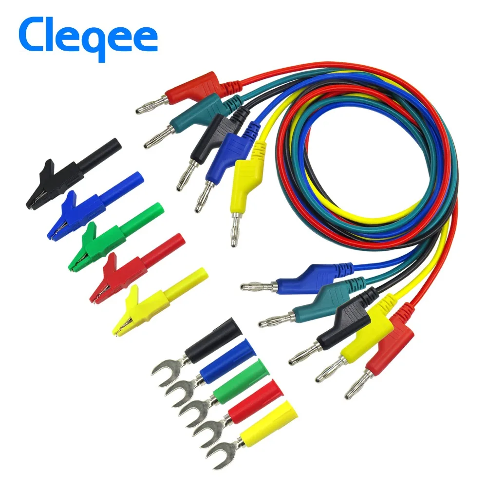 Cleqee P1036A 4 мм вилка банан комплект испытательных проводов для мультиметра кабель