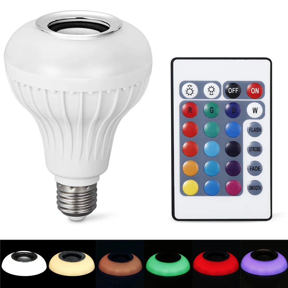 Smart Bulb E27 LED RGB Light Wireless Music LED Lamp ...
