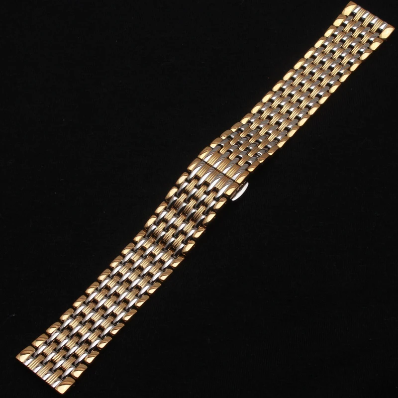 

new 2017 Quartz Wrist watchband thin watchbands straps bracelet for dress watches 14mm 16mm 18mm 20mm 22mm Silver and gold hot