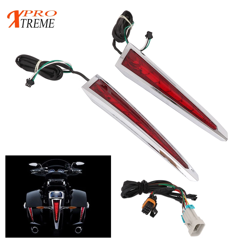 

Brake Tail Light Rear Lights For Saddlebag Victory Cross Country 2010-2017 Hard-Ball 2012 2013 Hard Bags 2010 2011-2014