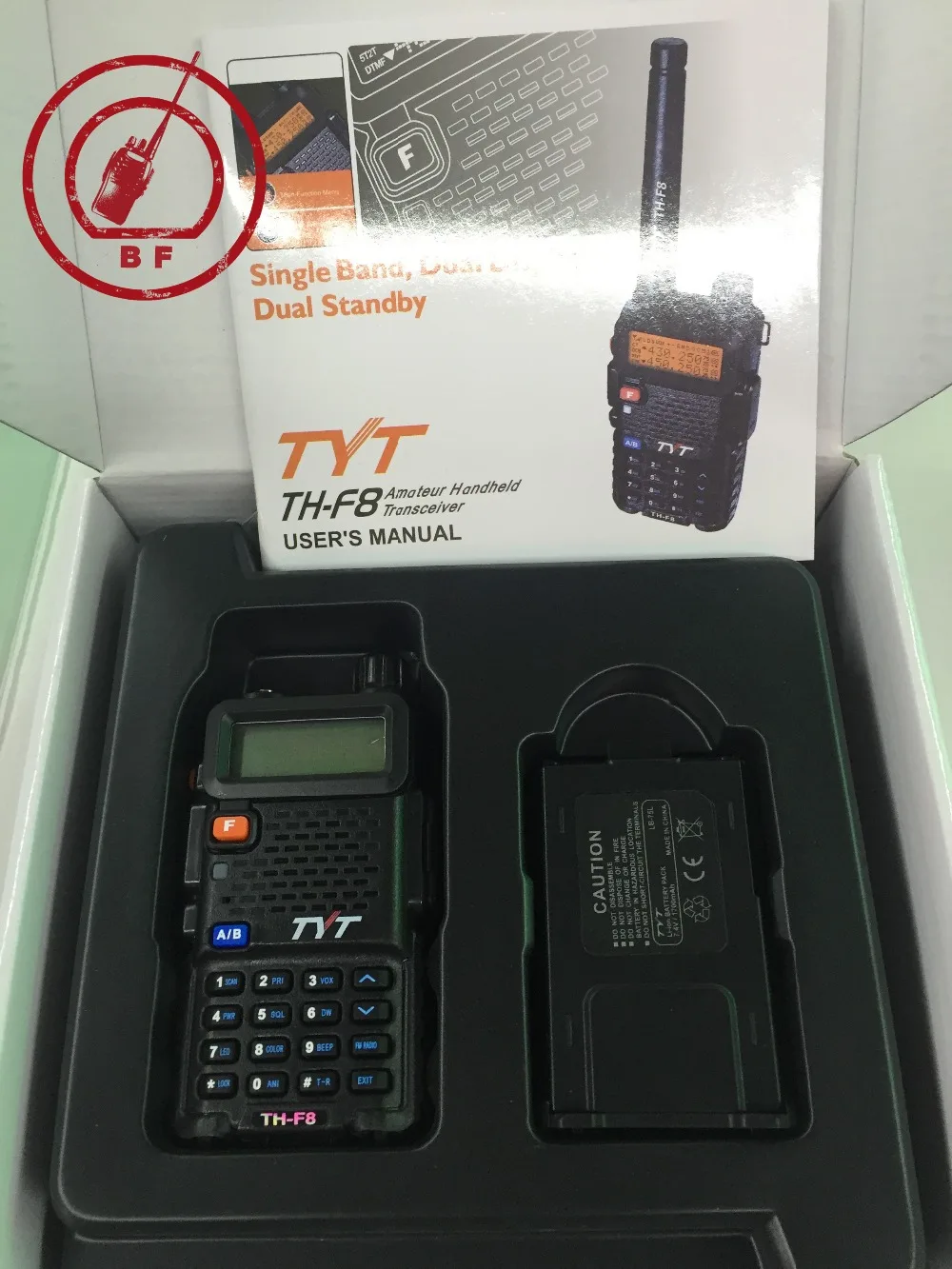 Новый Launch TYT TH F8 5 Вт VHF 136 174 МГц Ручной двухсторонний радио 1600 мАч литий ионная