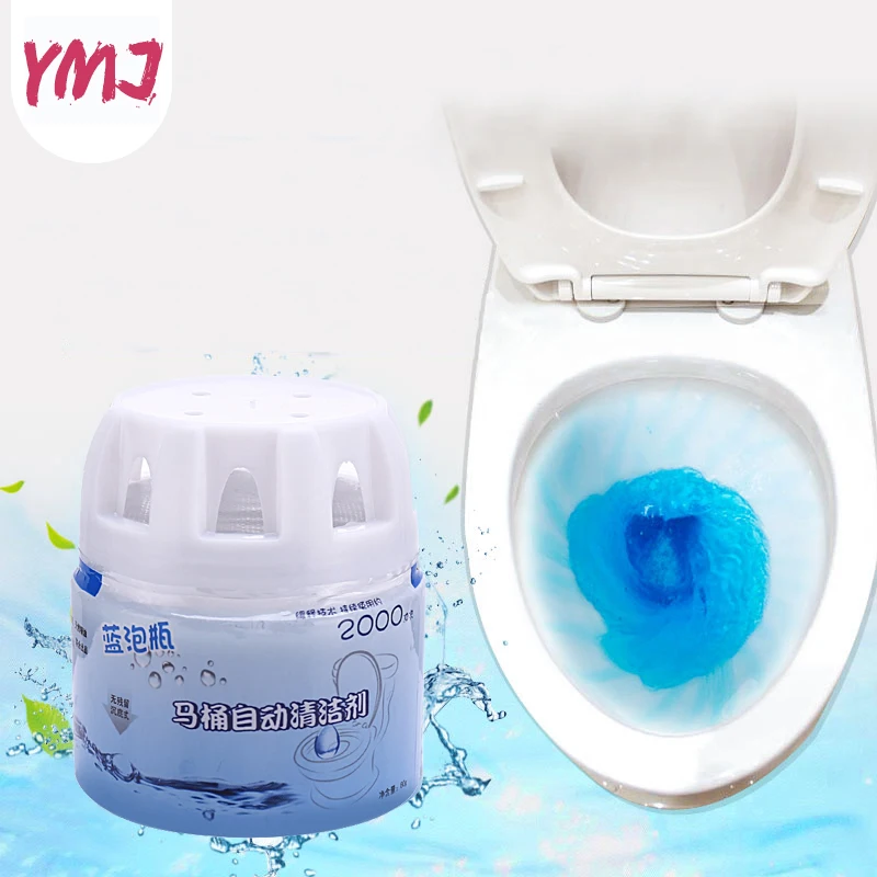 

1 Bottle Toilet Cleaner Magic Automatic Flush Toilet Cleaner Helper Blue Bubble Cleaning Deodorizes Bathroom Restroom Cleaner
