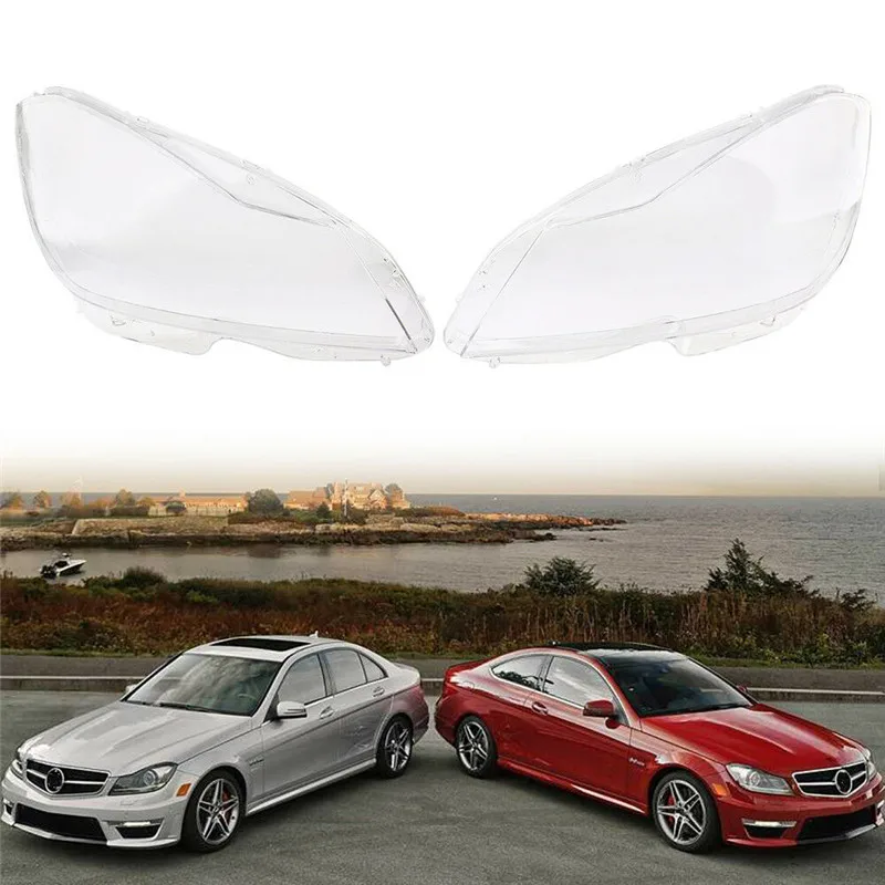 

Car Clear Headlight Cover Lens Fit for Mercedes Benz C Class W204 2011-2015