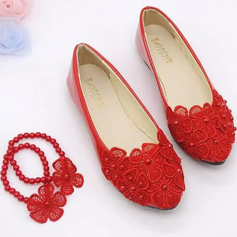 pearl heel flats
