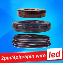 5m 10m 20m 30m 4 broches rvb Led câble LED RGB câble rallonge pour rvb rgbw couleur simple 5050 3528 LED bande lumineuse