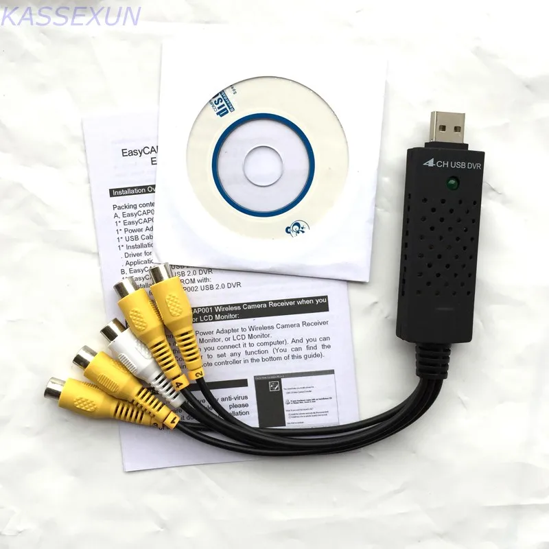 4 канальный USB ЗАХВАТ 2 0 карта захвата видео в VHS к адаптеру DVD рекордера|capture card|video