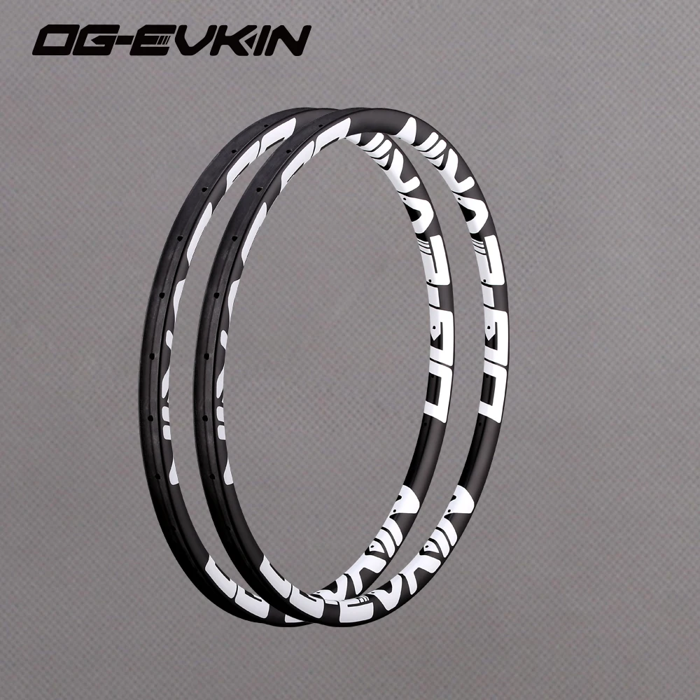 Excellent OG-EVKIN 29er Clincher Carbon Mtb Rims 29 Mountain Bike Rim UD Full Carbon Bicycle Wheels 27.5er MTB Rim Width 30mm 1
