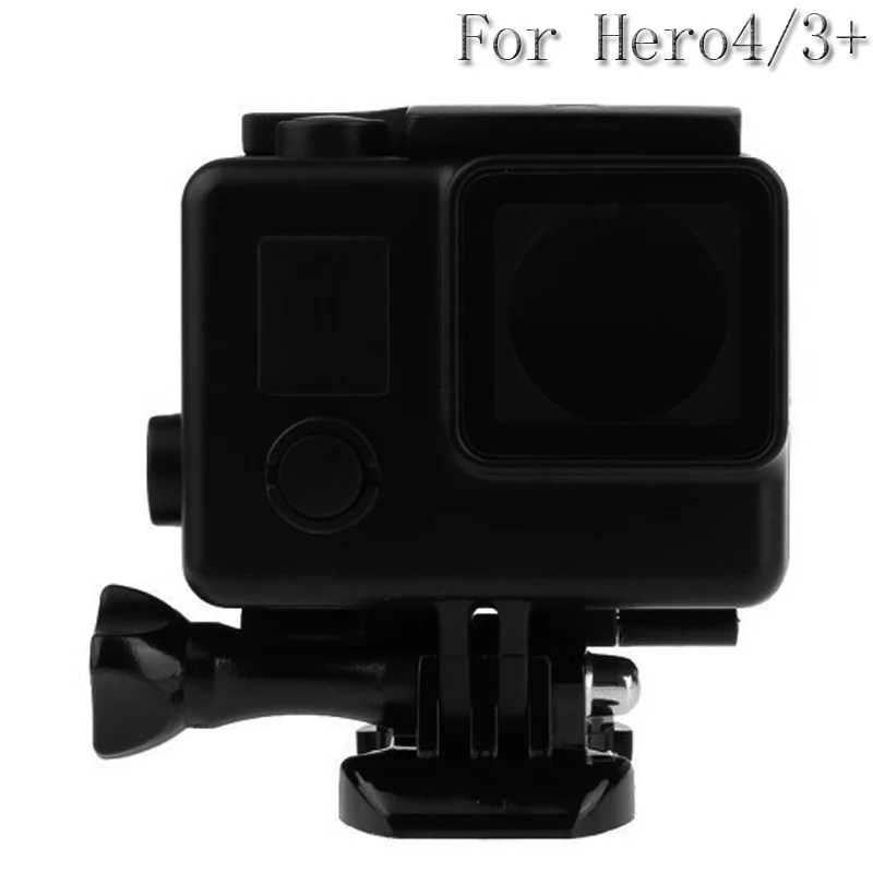 Новая спортивная видеокамера gopro водонепроницаемый чехол для Gopro go pro hero 3+ hero 4 hero 4 hero 3+ черный аксессуары для камеры