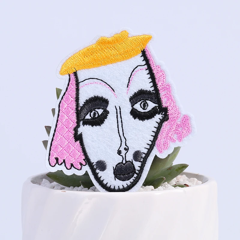 1 шт. патчи для одежды Ugly Женщина вышивка 8 5x7 см сумки DIY аксессуары|Заплатки| |