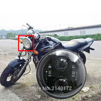 

Hot Sale Black 7 INCH LED Projector Headlight High Low Beam for Honda CB400 CB500 CB1300 Hornet 250 600 Front headlamp L001