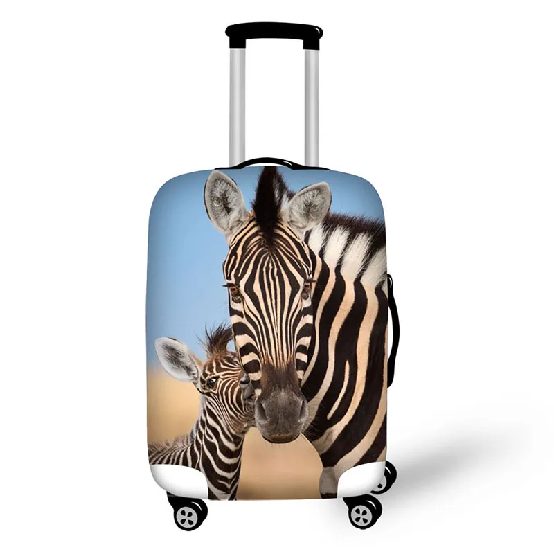 Animal Zebra Print Travel Accessories Suitcase Protective Covers 18-32 Inch Elastic Luggage Dust Cover Case Stretchable Animal Zebra Print Travel Accessories Suitcase Protective Covers 18-32 Inch Elastic Luggage Dust Cover Case Stretchable