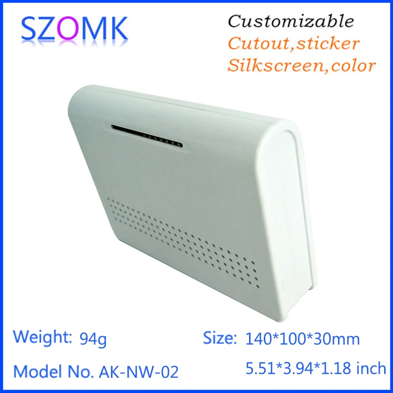 (4 pcs)szomk hot selling abs plastic router enclosure 140*100*30mm network box for electronics project equipment boxes | Обустройство