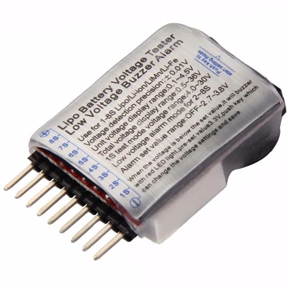 AOK 1 S 8 Li po тестер напряжения батареи низкого Звуковой сигнал индикатор|low voltage